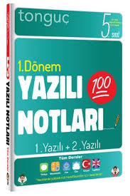 1-Dönem Yazılı Notları Tonguç Akademi (5-Sınıf)